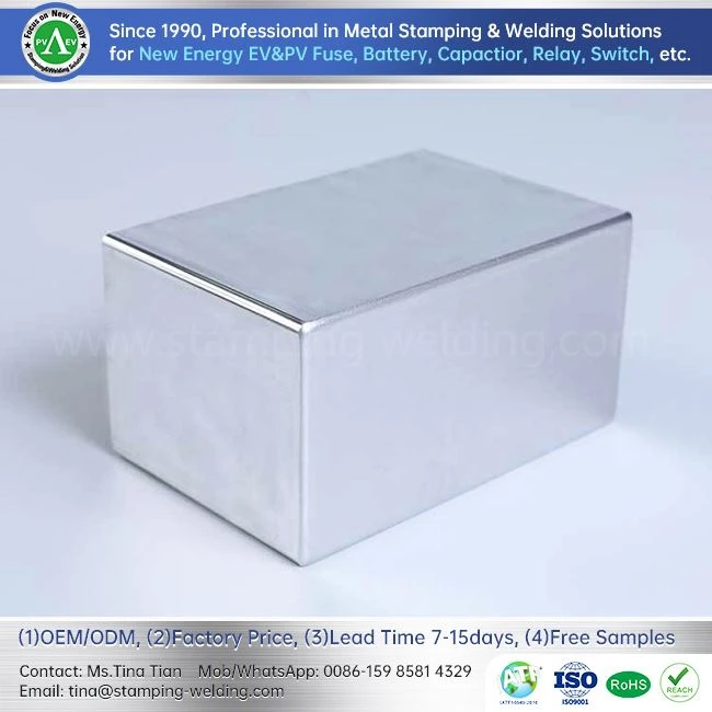 Aluminum rectangular battery enclosure