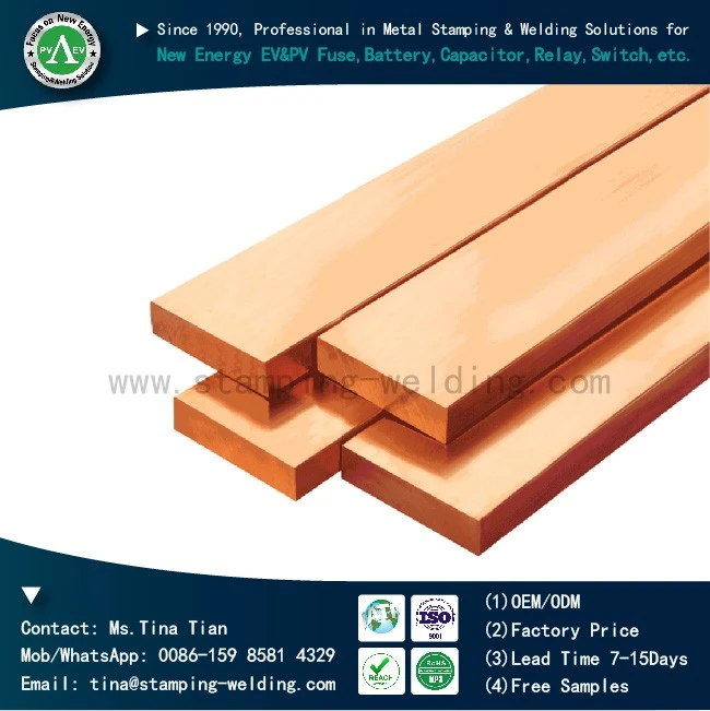 Customize Copper Flat Busbar