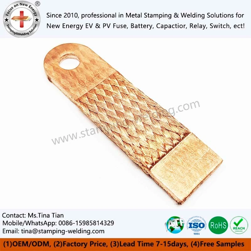 braided flexible copper busbar