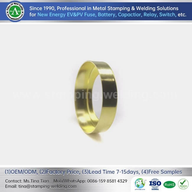 Hybrid Car Fuse End Caps Brass