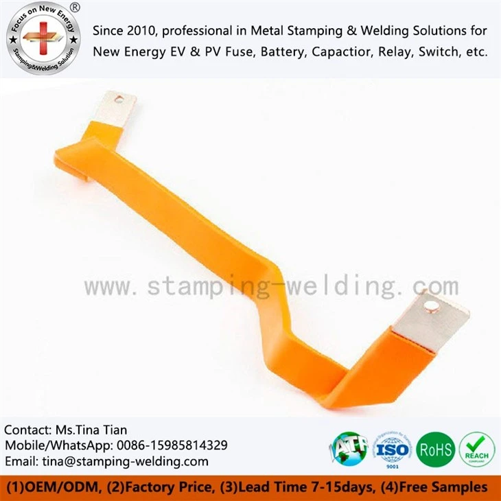 Plastic Dipping Electric Copper Busbar Custom Made