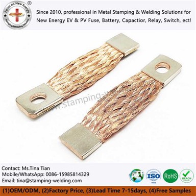 Měděné pletené flexibilní skokany