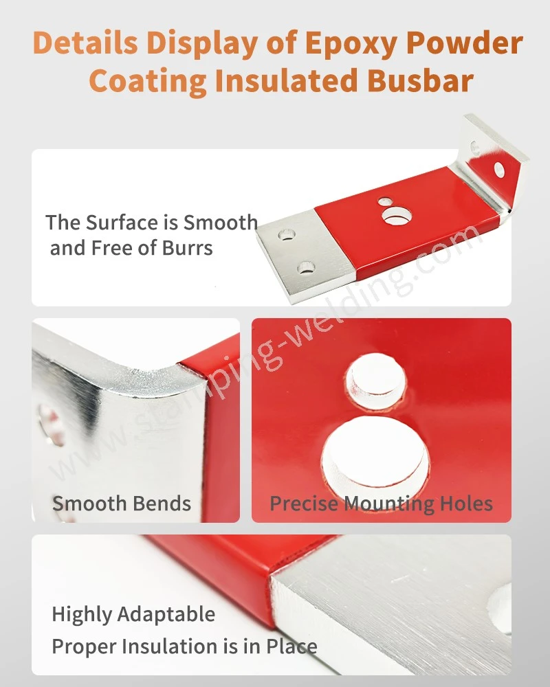 Details display of Copper Busbar with Epoxy Powder Coating Details display of Copper Busbar with Epoxy Powder Coating